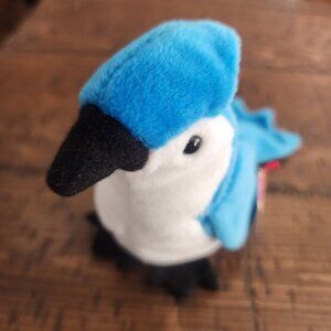 TY Beanie Baby "Rocket" the Blue Jay With Hang and Tush Tag